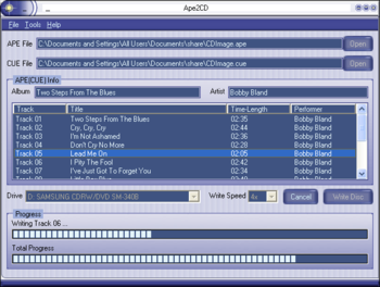 Ape2CD screenshot 2