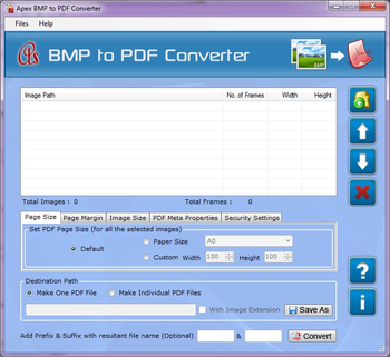 Apex BMP to PDF Converter screenshot