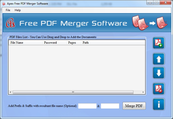 Apex Free PDF Merge Software screenshot