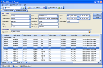 Apex SQL Audit Viewer screenshot