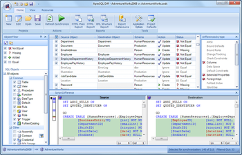 Apex SQL Diff screenshot