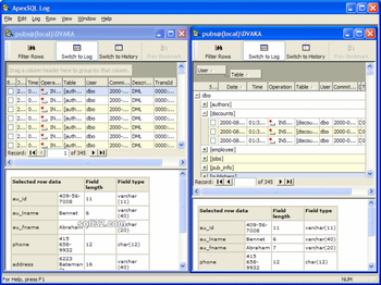 Apex SQL Log screenshot 2