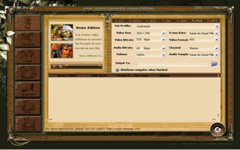 Apex Video Converter Home Edition screenshot
