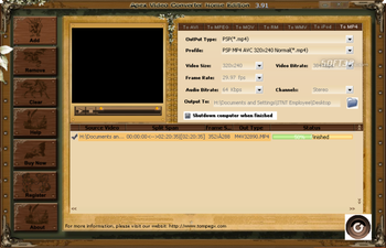 Apex Video Converter Home Edition screenshot 2