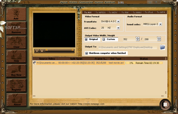 Apex Video Converter Home Edition screenshot 3