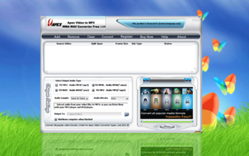 Apex Video to MP3 WMA WAV Converter Free screenshot