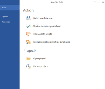 ApexSQL Build screenshot