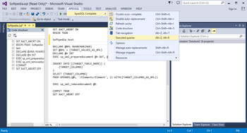 ApexSQL Complete screenshot