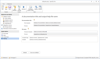 ApexSQL Doc screenshot 11