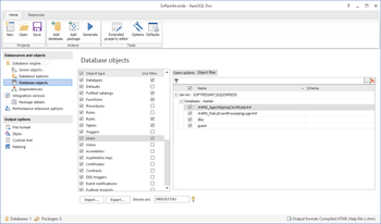 ApexSQL Doc screenshot 4