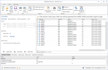 ApexSQL Log screenshot