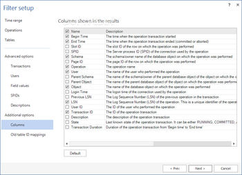 ApexSQL Log screenshot 13