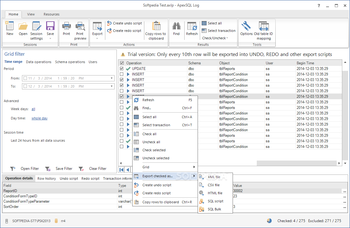 ApexSQL Log screenshot 2