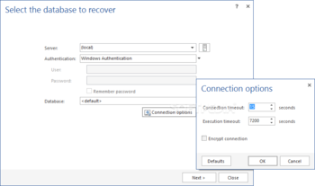 ApexSQL Recover screenshot 2