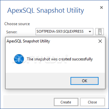 ApexSQL Snapshot Utility screenshot 3