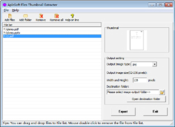 ApinSoft Files Thumbnail Extracter screenshot