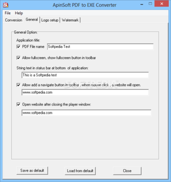 ApinSoft PDF to EXE Converter screenshot 2