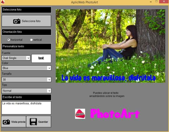 AplicWeb PhotoArt  screenshot 2