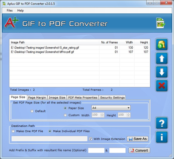Aplus Convert GIF to PDF screenshot