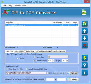 Aplus GIF to PDF Converter screenshot