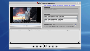 Aplus Video to Pocket PC screenshot