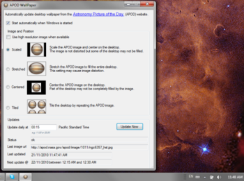 APOD Wallpaper screenshot
