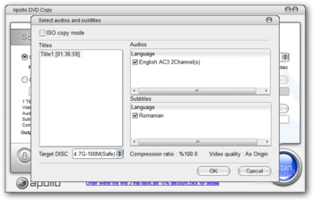 Apollo DVD Copy screenshot 3