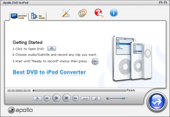 Apollo DVD to iPod screenshot