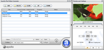 Apollo iPod Video Converter screenshot