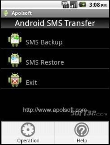 Apolsoft Android SMS Transfer screenshot 2