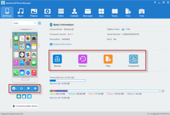 Apowersoft Phone Manager screenshot