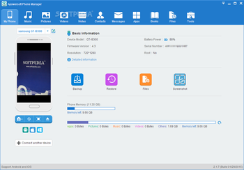 Apowersoft Phone Manager screenshot