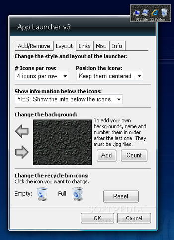 App Launcher Vista Gadget screenshot 3
