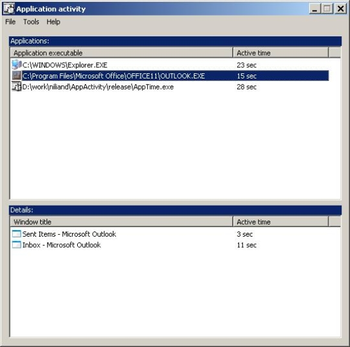 AppActivity screenshot