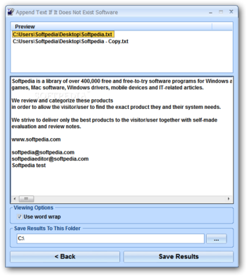 Append Text If It Does Not Exist Software screenshot 2