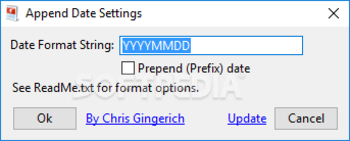 AppendDate screenshot