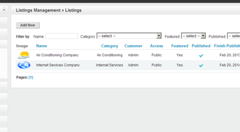 ApPHP Business Directory screenshot 2