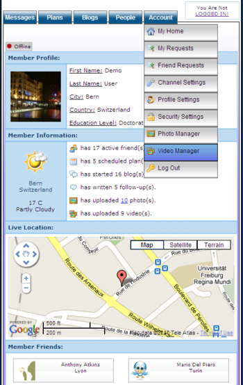 Apple Iphone Pointter PHP Micro-Blogging Social Network screenshot