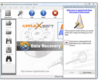 AppleXsoft Data Recovery Professional screenshot