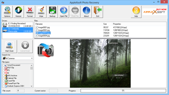 AppleXsoft Photo Recovery screenshot