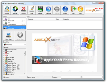 AppleXsoft Photo Recovery for Windows screenshot