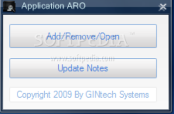 Application ARO screenshot