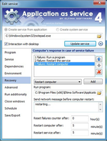 Application as Service screenshot