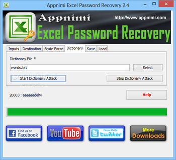 Appnimi Excel Password Recovery screenshot 4