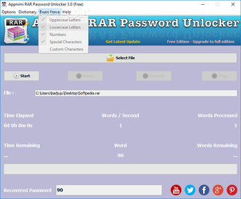 Appnimi RAR Password Unlocker screenshot 4