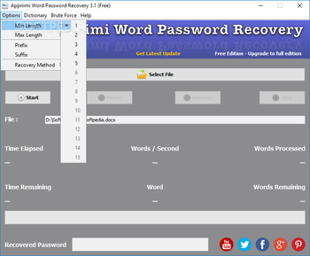 Appnimi Word Password Recovery screenshot 2