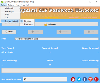 Appnimi ZIP Password Unlocker screenshot 2