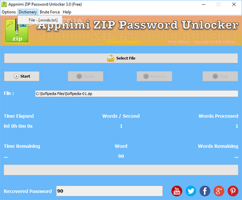 Appnimi ZIP Password Unlocker screenshot 3