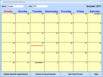 Appointment Calendar Software screenshot