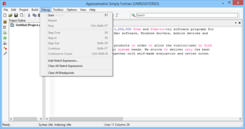 Approximatrix Simply Fortran screenshot 5